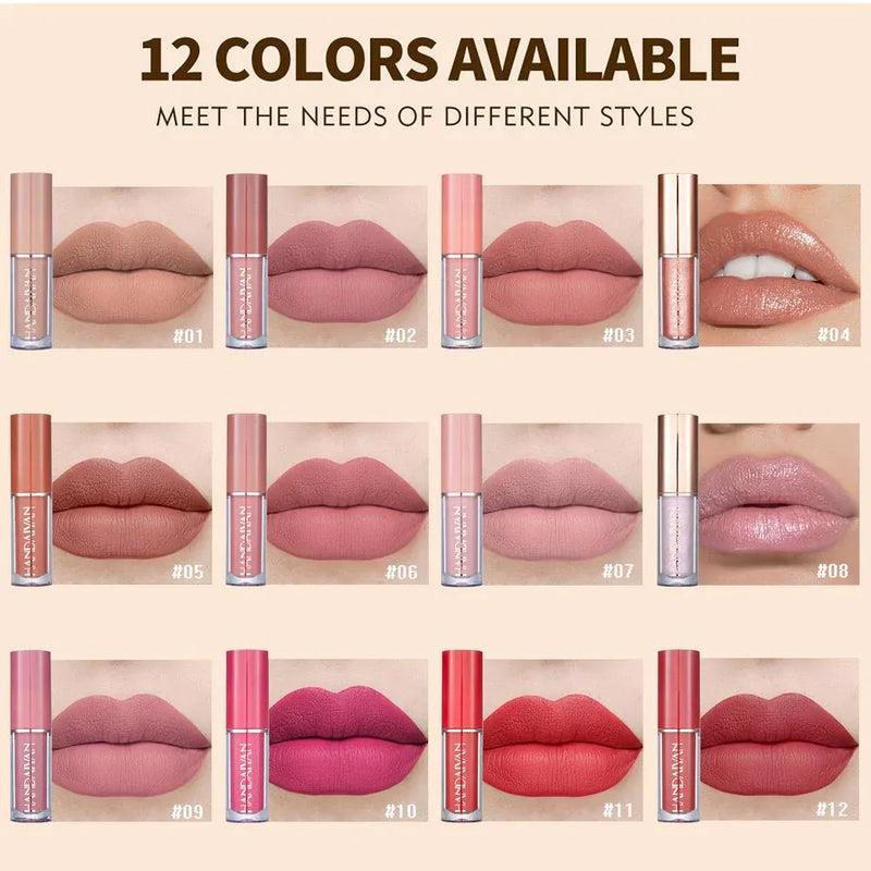 Handaiyan 12 Colors Matte Liquid Lipstick Set 25ml12pcs 