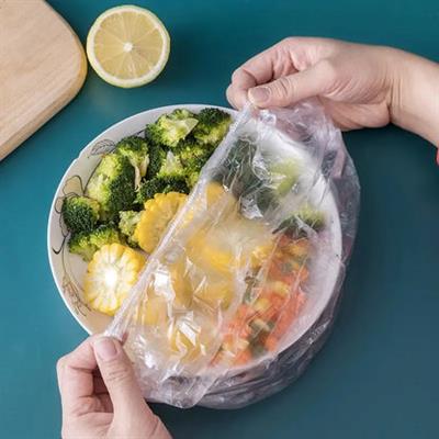 100 PCS Disposable Cling Film Cover Elastic Food Storage Covers Disposable Bowl Covers Dish Plate Covers Transparent Universal Food Cover