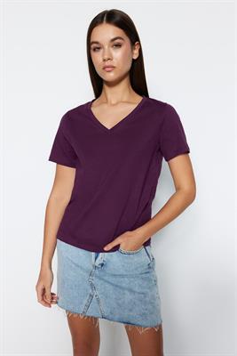 Premium 100% Cotton Deep Purple T-Shirt 