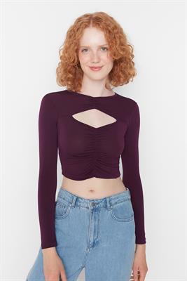 Deep Purple Crop Top