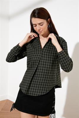 Khaki Checkered Shirt