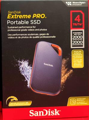 SanDisk E81 Extreme Pro Portable SSD 4TB