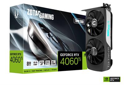 ZOTAC 4060Ti 8GB GeForce RTX Twin Edge Gaming Graphic Card