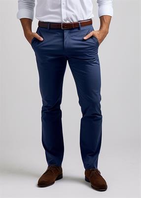 Solid Navy Cross Pocket Denim Jeans