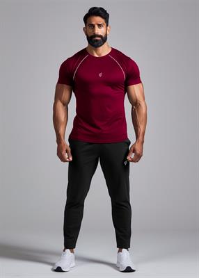 Raglan Piping Burgundy S/S Tracksuit