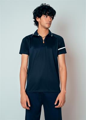 Rover Zipper Polo - Navy Blue