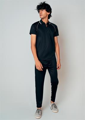 Duke Raglan Polo - Black