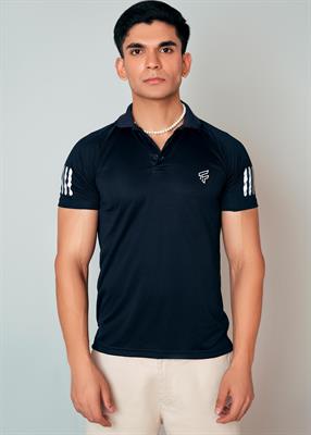 Santafe Raglan Polo - Navy Blue