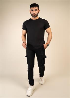 Black Fashion Raglan Tee