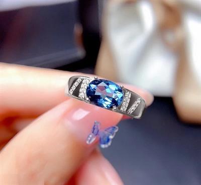 Blue Stone Imp Adjustable Ring