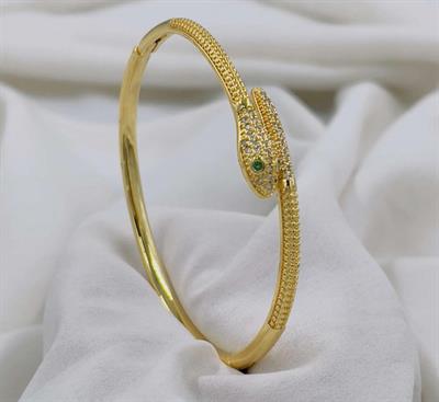 Snake Hand Gold Plated Bracelet