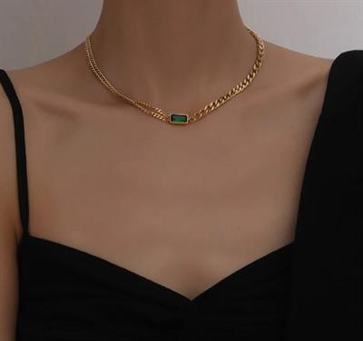 Layer Necklace Set with Bracelet