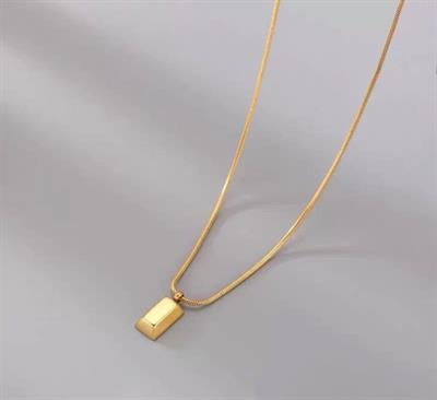 Brick Gold Plated Imp Pendant