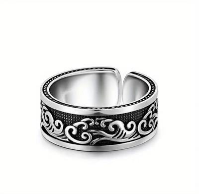 Trendy Textured Adjustable Ring