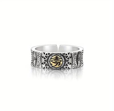 Eyes Of Horus Adjustable Men's Ring