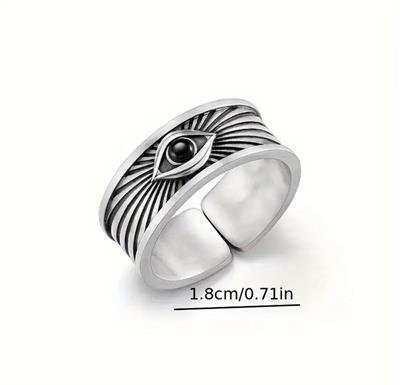 Retro Eye Fashion Men's Adjustable Ring