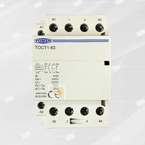 TOMZN Relay 63 Ampere - TOCT1-63  Din rail Household AC Modular (4P 63A)