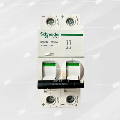  Schneider - 2 Pole DC Circuit Breaker 32 Ampere | Reliable DC Power Protection
