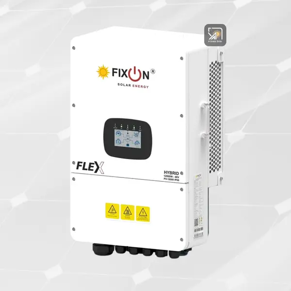  FIXON Flex Series 12KW Hybrid Inverter | Single Phase IP66 Protection