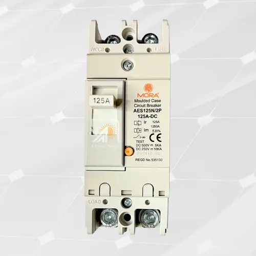 MORA DC MCCB 2 Pole 125A Battery Breaker