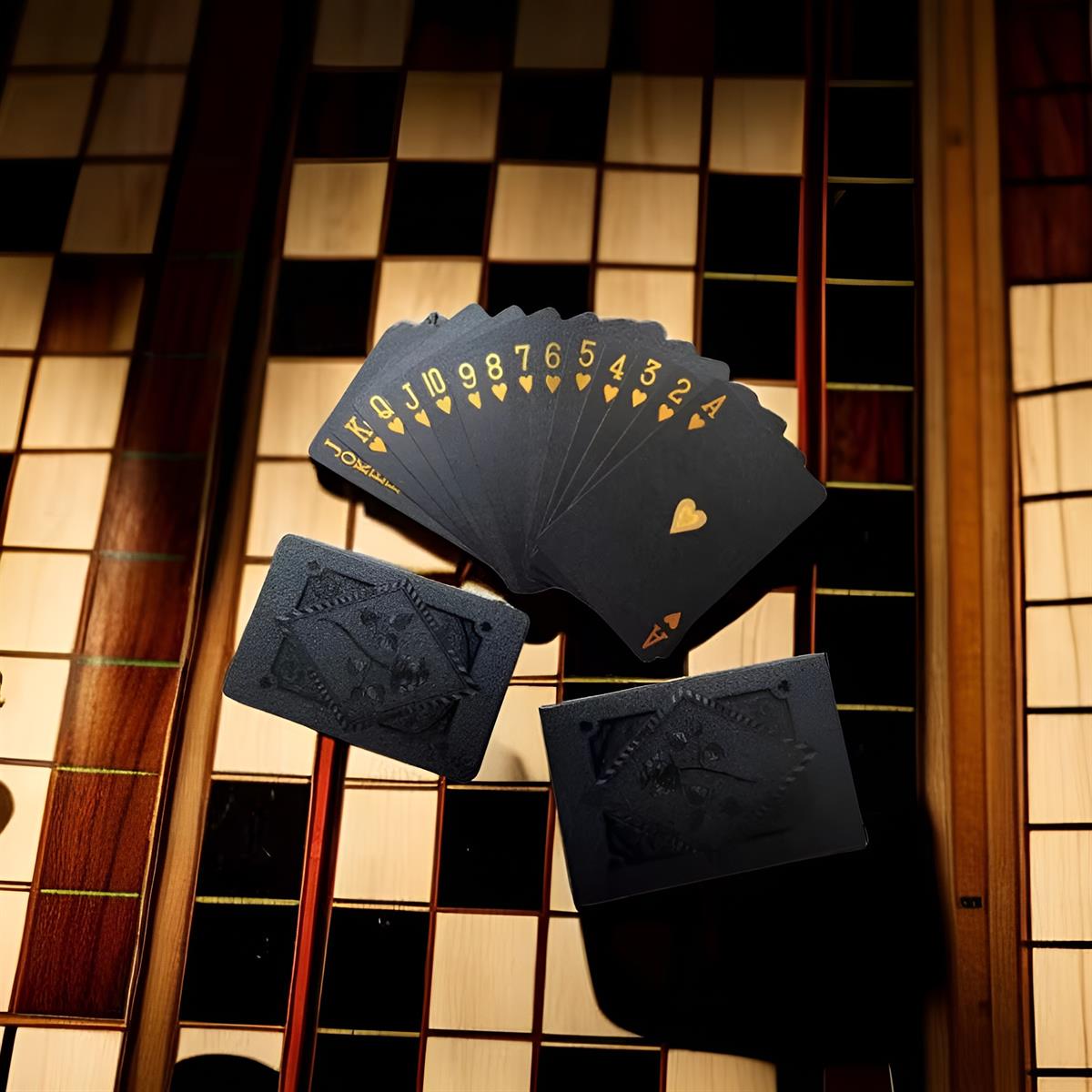 Luxury Black Gold Playing Cards | Waterproof Poker Set | Ideal Gift