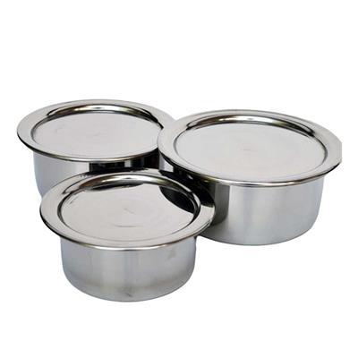 Amroc Stainless Steel Stock Pots Set 