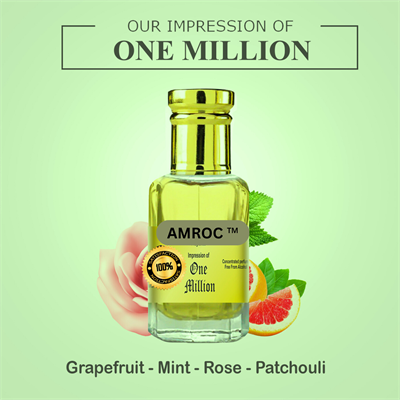 Amroc  One Million Impression Attar for Men Long Lasting Perfume Fragrance Oil