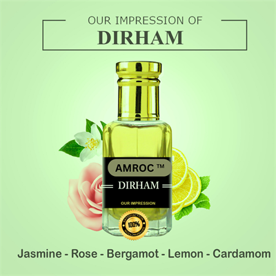 Amroc  Dirham Impression Non-Alcoholic Concentrated Men Perfume Attar Fragrance Oil