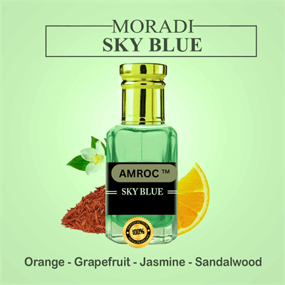 Amroc  Sky Blue Attar for Men & Women Long Lasting Perfume Fragrance Oil