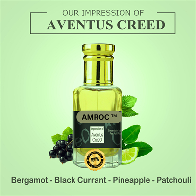 Amroc Aventus Creed Impression Attar for Men Long Lasting Perfume Fragrance Oil