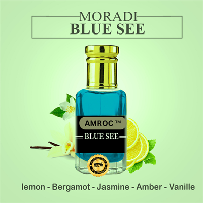 Amroc Blue See Attar for Men Long Lasting Perfume Fragrance Oil