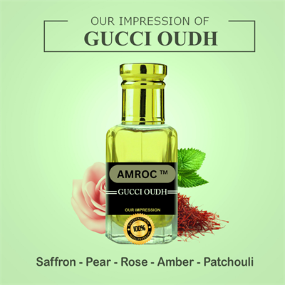 Amroc Gucci Oudh Impression Attar for Men & Women Long Lasting Perfume Fragrance Oil