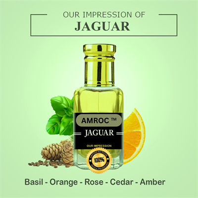 Amroc Jaguar Impression Attar for Men Long Lasting Perfume Fragrance Oil