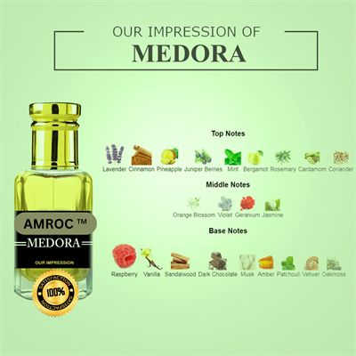 Amroc Medora Impression Attar for Men Long Lasting Perfume Fragrance Oil