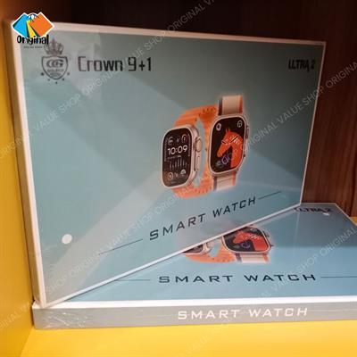 Crown 9+1 Smart Watch | Stylish Design, Advanced Health Tracking, Multi-Sport Modes