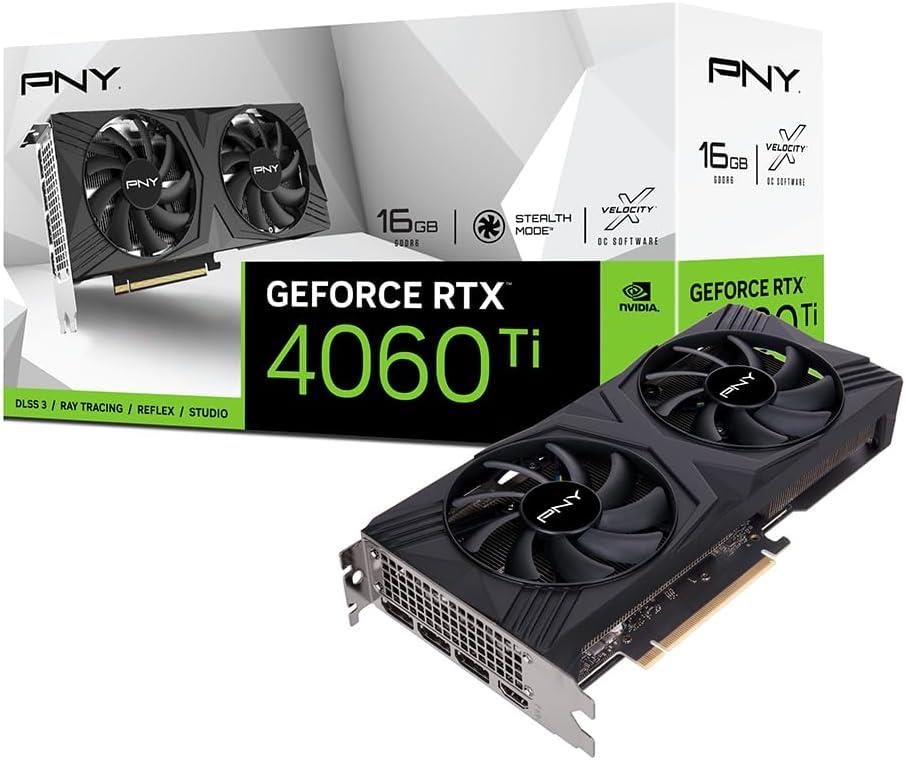 PNY GeForce RTX™ 4060Ti 16GB VERTO™ Dual Fan DLSS