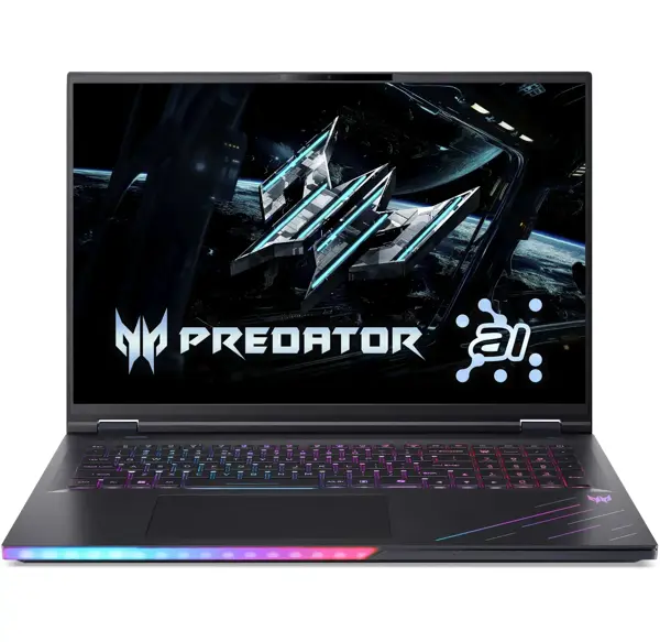 Acer Predator Helios 18 AI PH18-73-96Y0 Intel Core Ultra 9 32GB D5 1TB SSD 18" WQXGA IPS Mini LED 250Hz Display NVIDIA RTX 5080 16GB Graphics Backlit KB Win11 Home Black (Official Warranty)