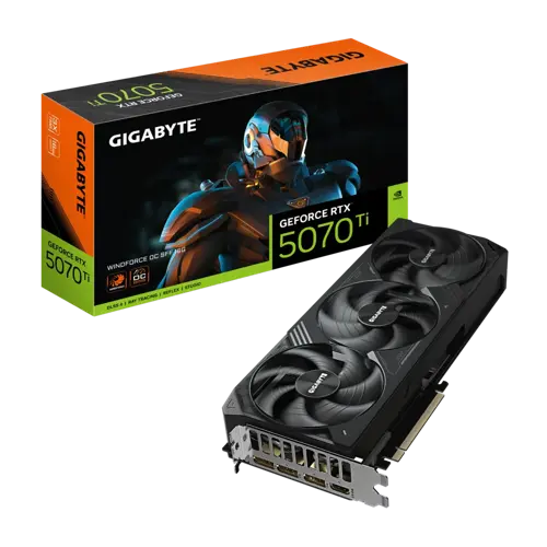 Gigabyte GeForce RTX 5070Ti 256Bit Windforce OC SFF 16GB GDDR7