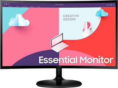 Samsung LS24C360EAMXUE S3 S36C 24 Essential FHD 1800R Curved VA FHD 75Hz Monitor - 1 Year Warranty