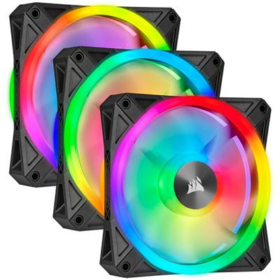 Corsair QL120 ICUE RGB PWM Fan With Lighting Node Core