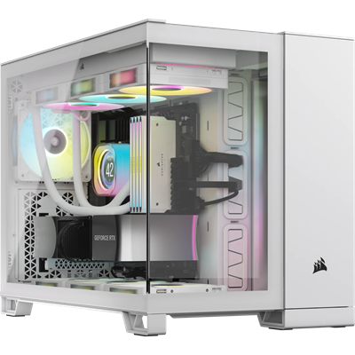 Corsair 2500X Mid-Tower Dual Chamber PC Case - White