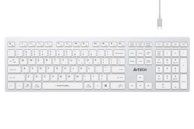 A4Tech FBX50C Wireless and Bluetooth Keyboard - White