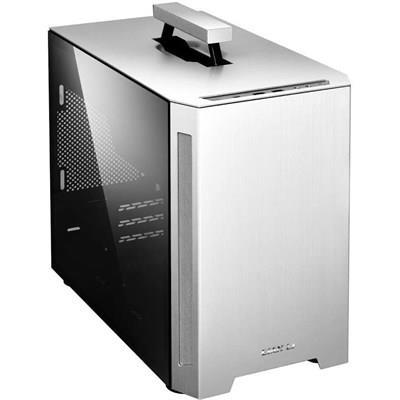 LIAN LI TU-150 Silver Aluminum Tempered Glass Mini-ITX Computer Case