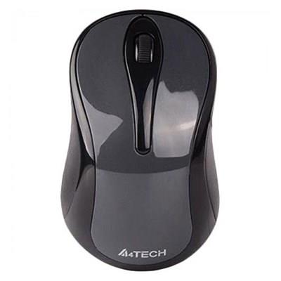 A4Tech G3-280NS 2.4G Optical Wireless Mouse Silent Clicks - Glossy Grey