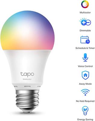 Tplink Tapo L530E Smart Wi-Fi Light Bulb Multicolor - 1 Year Warranty