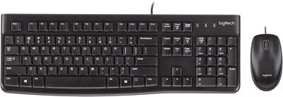 Logitech MK120 Corded Keyboard+Mouse Combo