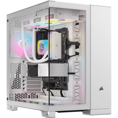 Corsair 6500X Mid-Tower Dual Chamber PC Case - White