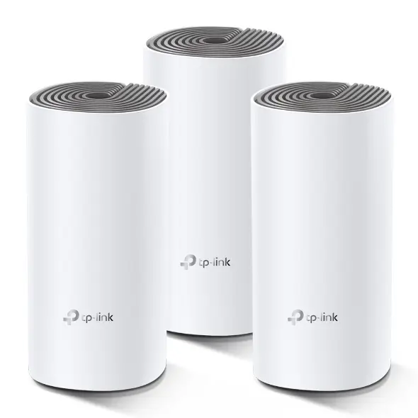 TP-Link Deco E4 (3-Pack) AC1200 Whole-Home Mesh Wi-Fi System — Seamless, Whole-Home Coverage for Everyday Connectivity