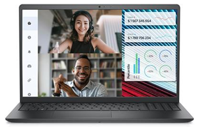 Dell Vostro 3520 Intel Core i7 12th Gen 8GB 512GB SSD 15.6 FHD 120Hz Backlit KB Fingerprint Reader Dos Carbon Black