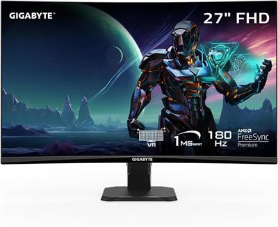 Gigabyte GS27FC 27 VA Curved FHD Gaming Monitor - 1 Year Warranty